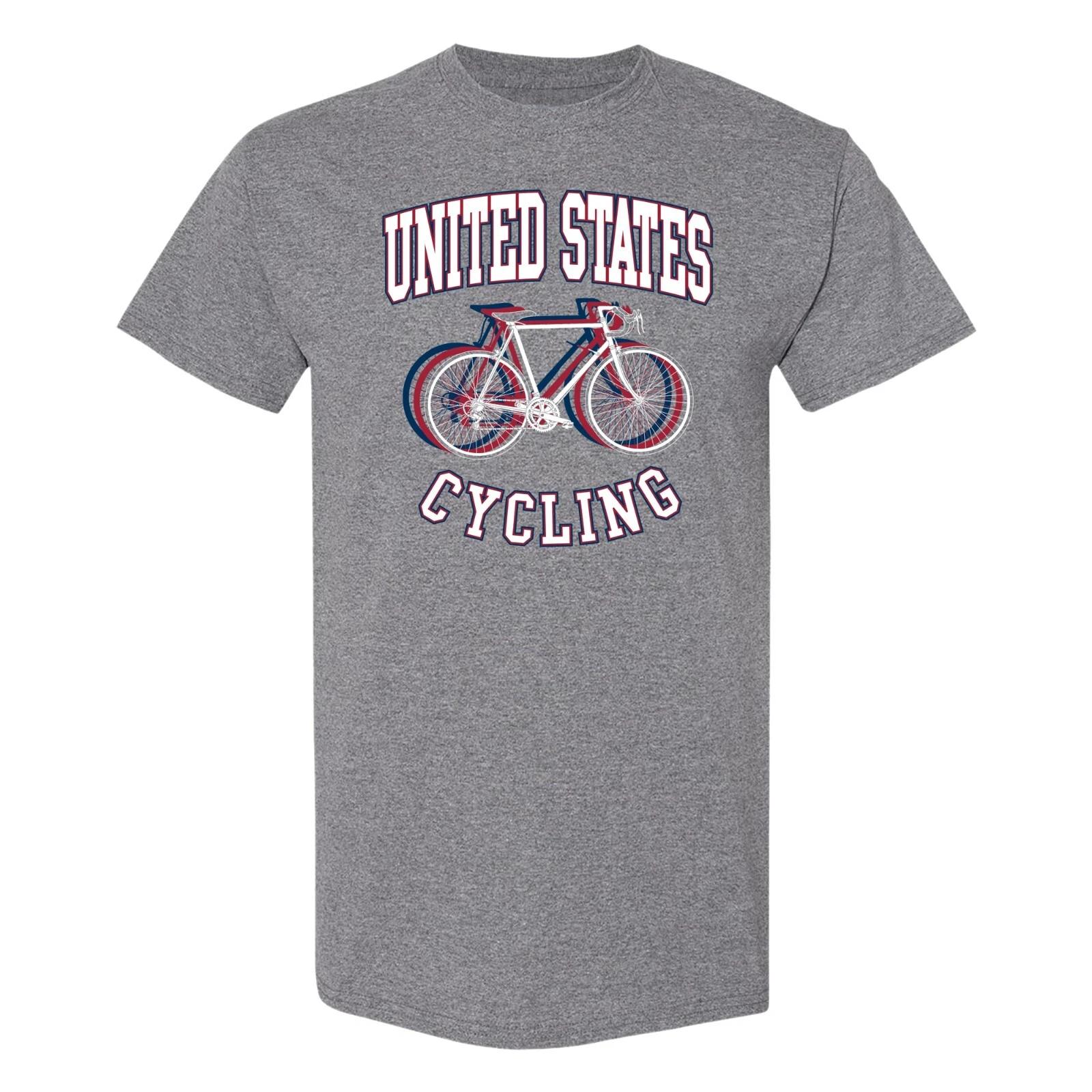 USA Cycling T-Shirt - Graphite Heather 2XL