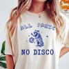 Tričko Všechna Panika Žádná Disko Barva®, Vintage Tričko s Mývalem, Vtipné Tričko pro Duševní Zdraví, Retro Grafické Tričko, Vtipný Dárek, Estetické Tričko