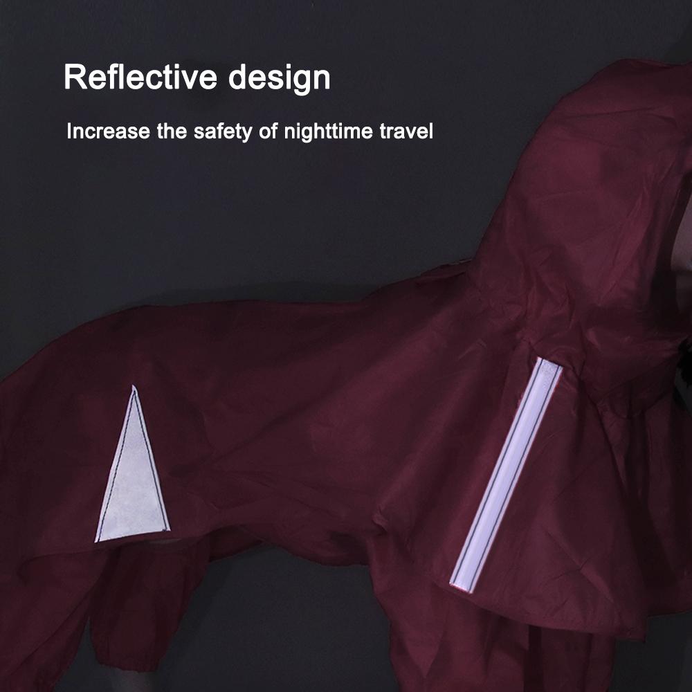 2PCS/Set Big Dog Jumpsuit Raincoat Waterproof Pet Clothes Rain Cape for Mid Large Dogs Labrador Rain Coat French Bulldog Poncho