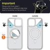 Magnetic  Clear Case For iPhone 17 16 15 14   11 Pro Max Plus mini Air Funda For Magsafe Silicone Transparent Cover