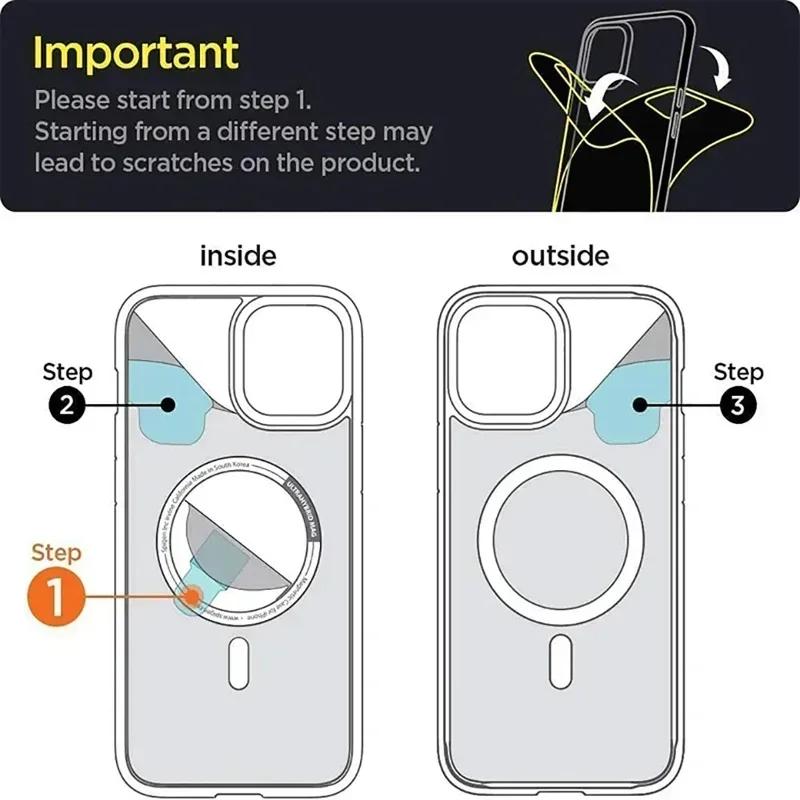 Magnetic  Clear Case For iPhone 17 16 15 14   11 Pro Max Plus mini Air Funda For Magsafe Silicone Transparent Cover