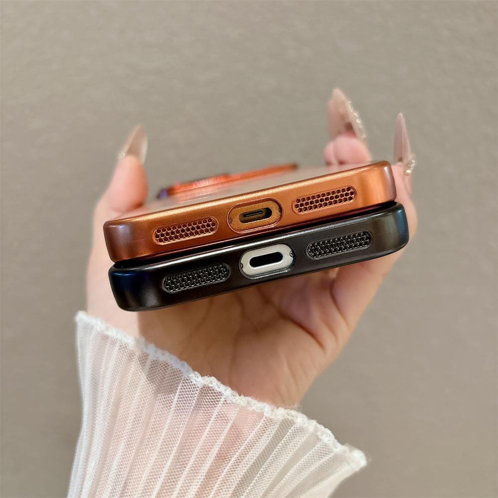 Luxury Matte Electroplate Phone Case For iPhone 17 Pro Air 11 12 13 14 15 Plus 16 TPU Soft Translunt Change 17 Pro Max Cover