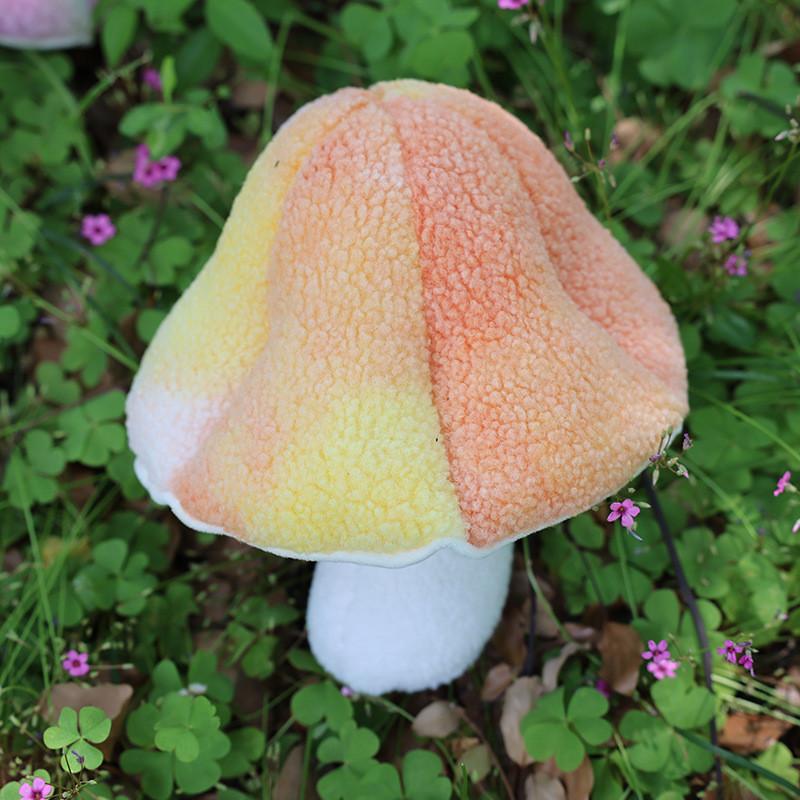 Adorable Colorful Mushroom Plush Pillow For Kids Room Cozy Home Decor