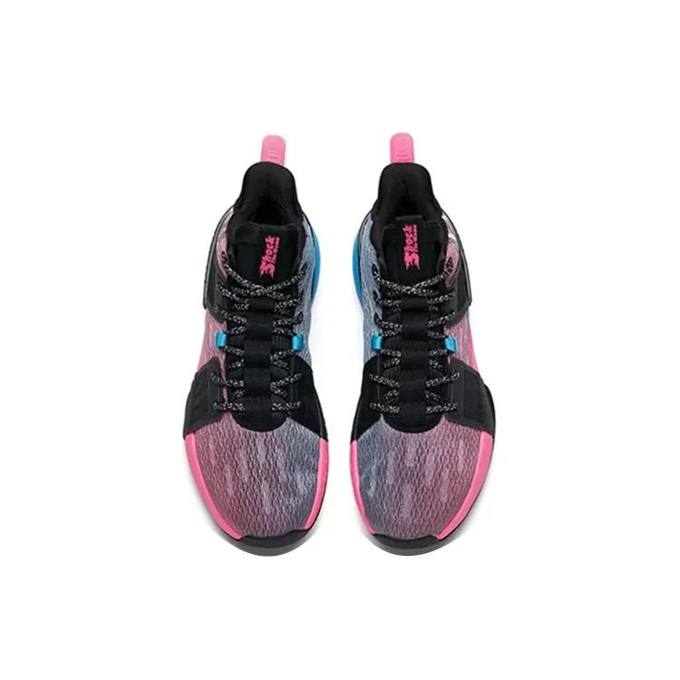 ANTA Basketball Shoes Men's Mid-top Black / Pink / Blue (Unisex) Basketball Shoes 112131605S 1