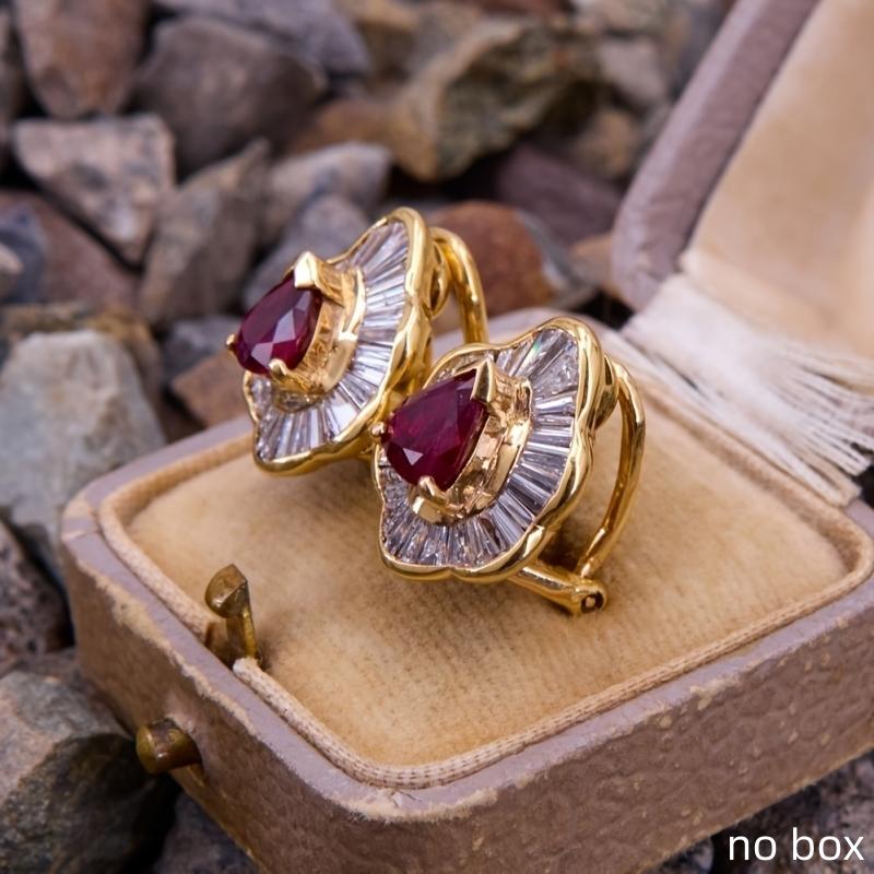 Cercei Retro Strălucitori Unici Luxoși cu Zirconiu Alb Sintetic pentru Femei Accesorii Elegante Personalizate Cadou de Petrecere