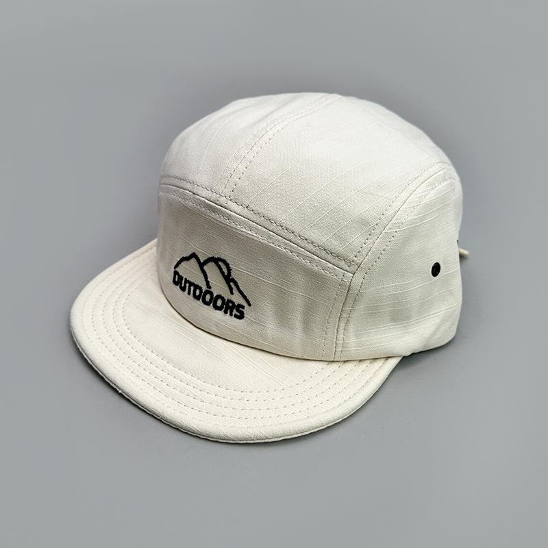 Short Brim Tooling Embroidered Retro Baseball Cap For Men And Women High Quality Sunshade Street Outdoor Soft Top