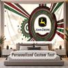 Benutzerdefiniertes Namens-Text-Wandteppich John Deere Personalisierter Polyester-Wandteppich für Schlafzimmer und Zimmer