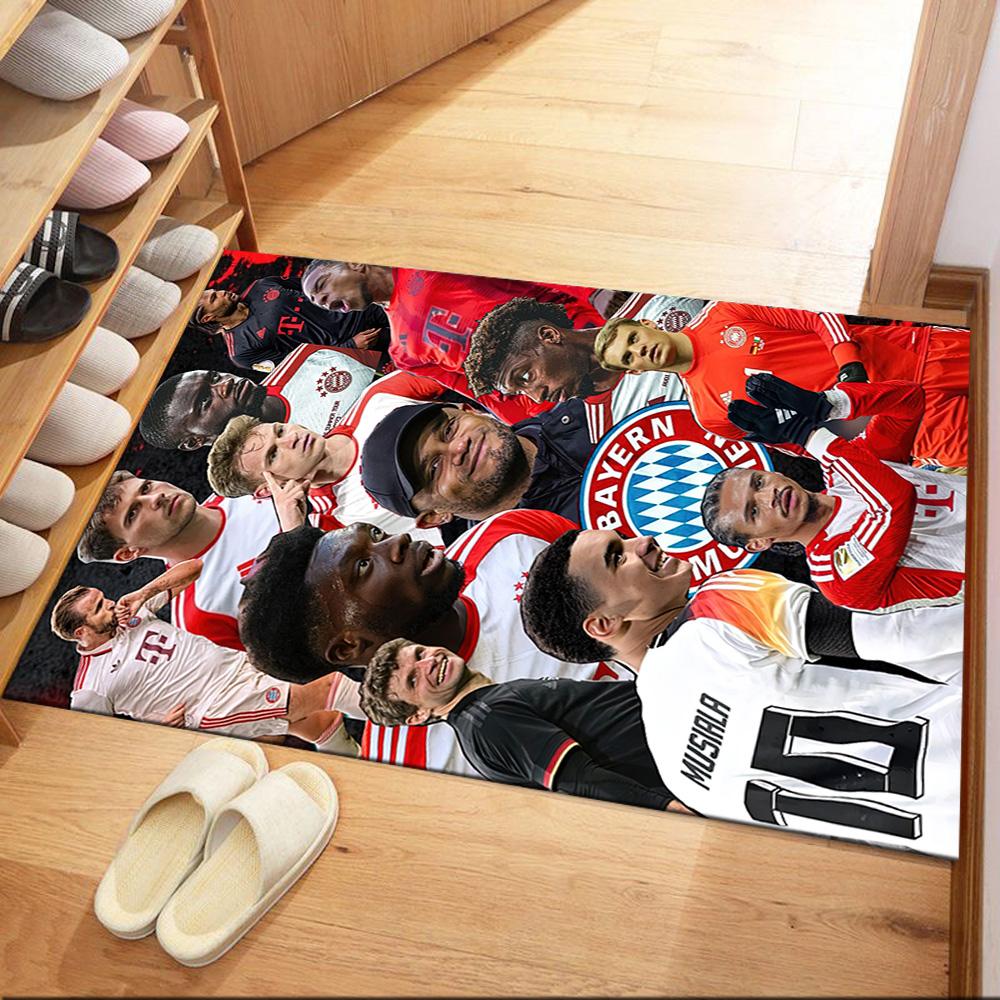 Bayern Munich Area Rug Perfect for Game Room Study Room Decorate Room Living Rooms Anti-slip Rug Decorate Offices