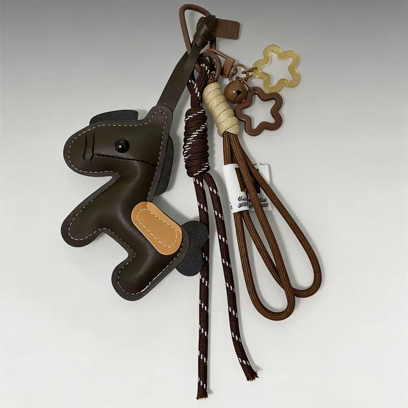 Trendy MIU-Style Horse Bag Charm & Phone Case Accessory - Year of the Horse Car Keychain