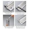 Multipurpose Spring Door Hinges Light Weight Buffer Closing Device Automatic Door Closing Hinges Easy to Install