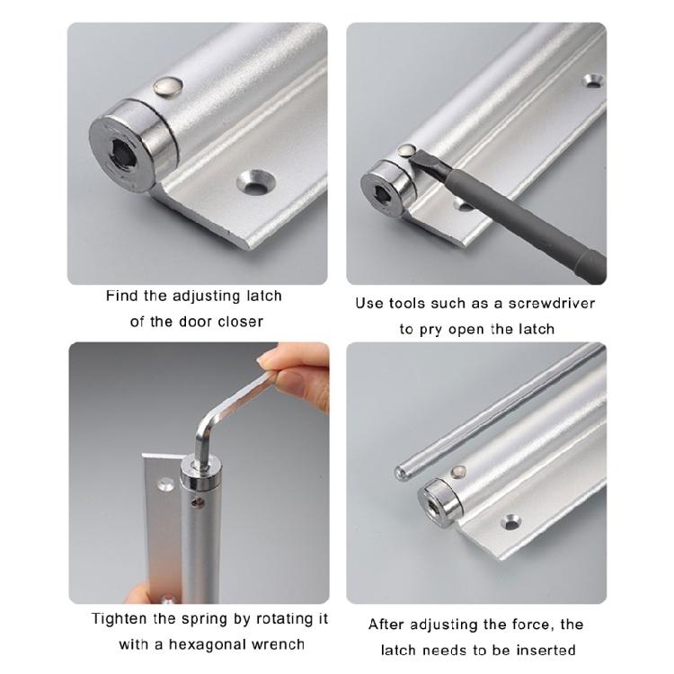 Multipurpose Spring Door Hinges Light Weight Buffer Closing Device Automatic Door Closing Hinges Easy to Install