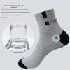 Men's Mid-Calf Cotton Socks - Thickened, Odor-Resistant, Sweat-Absorbent, Autumn/Winter Style (1 Pair)