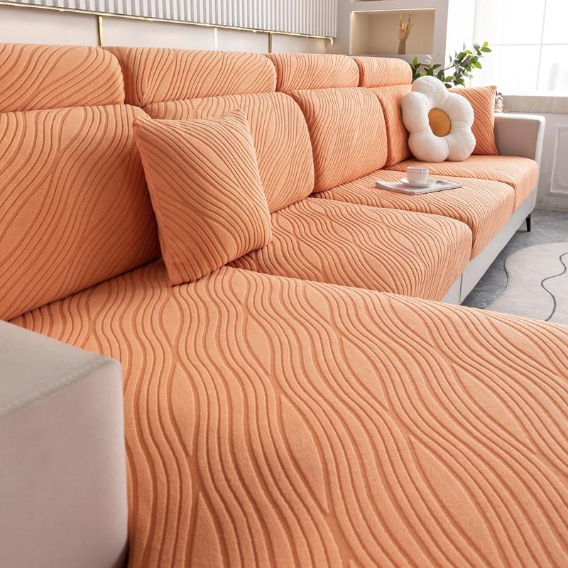 Jacquard Sofa Cover, Single Cushion Cover,Anti-Slip, Elastic,Cat-Resistant, Universal Fit For Loveseat, 3-Seater, Chaise Sofa