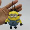 1piece Despicable Me Kevin Bob Minions Doll Keychain Cute Minion Plush Pendant Car Keychain Children's Toy Party Gift