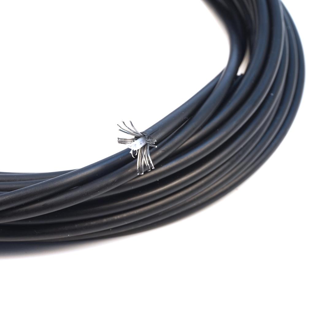 BWR5629 Steel Cable Rope Wire Sound Isolation Protection Hose Inner Diameter 1.2 Mm Outer Dia 4 Mm Length 10 Meters for Universal Many Car Motorcycle