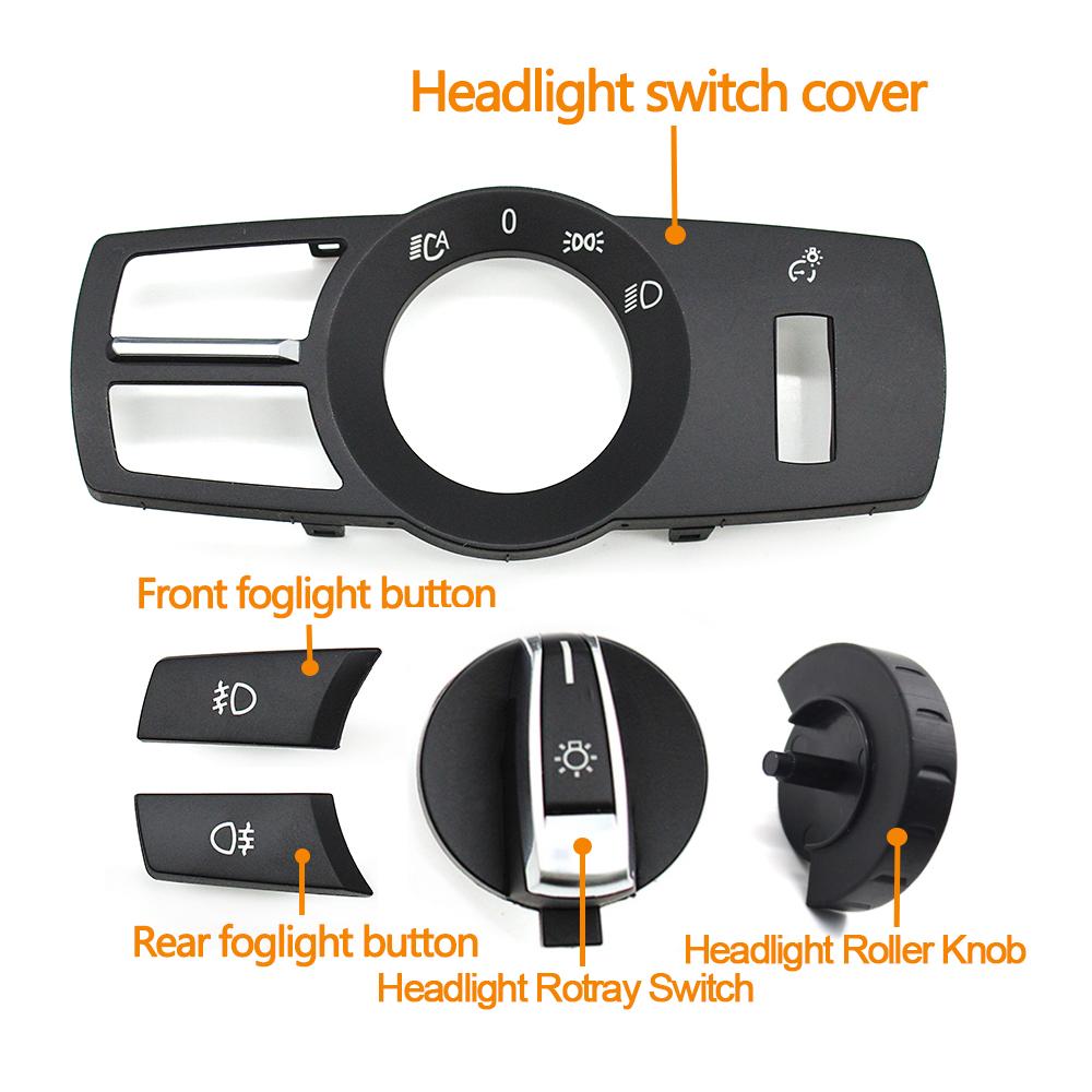 Headlight Switch Button Light Control Panel Fog Light Switch For BMW 5 6 7 Series X3 X4 F02 F10 F18 F07 F06 F25 F26 61319192744