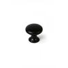 Furniture Knobs - Round - Zamak - Antik Model - Black - Set of 4