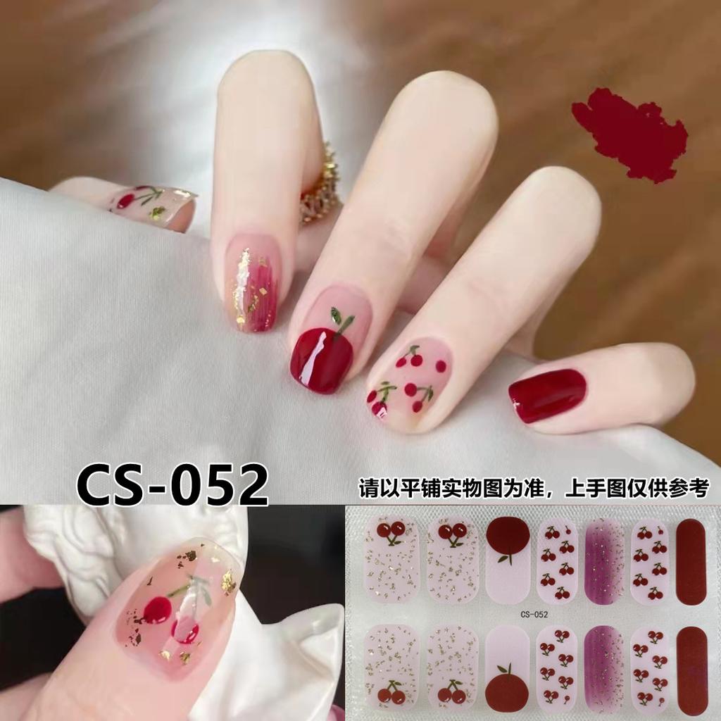 CS voděodolný a nepečlivý gelový lak na nehty film vše lepí Japonský a korejský větrný jarní a letní balicí papír na nehty balicí papír