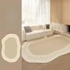 French Style Living Room Decoration Carpet Irregular Shape Rugs for Bedroom Fluffy Soft Bedside Floor Mat Thick Plush Lounge Rug