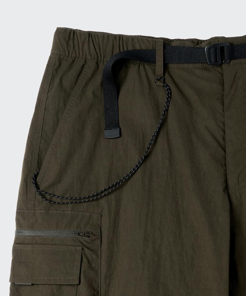 Musinsa Standard [City Leisure] Wide Belted Detachable Cargo Pants [Olive Green]