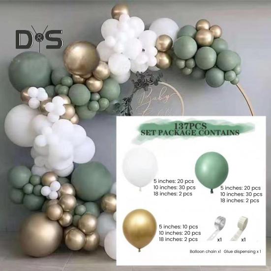 Balloon Garland Arch Kit Latex Balloons Set for Birthday Party Graduation Baby Shower Wedding Decoration