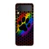 Dog Footprint Paw Cute Hard PC Phone Case For Samsung Galaxy Z Flip 5 4 3 Transparent Cover For Galaxy Z Flip 6 Shockproof Capas