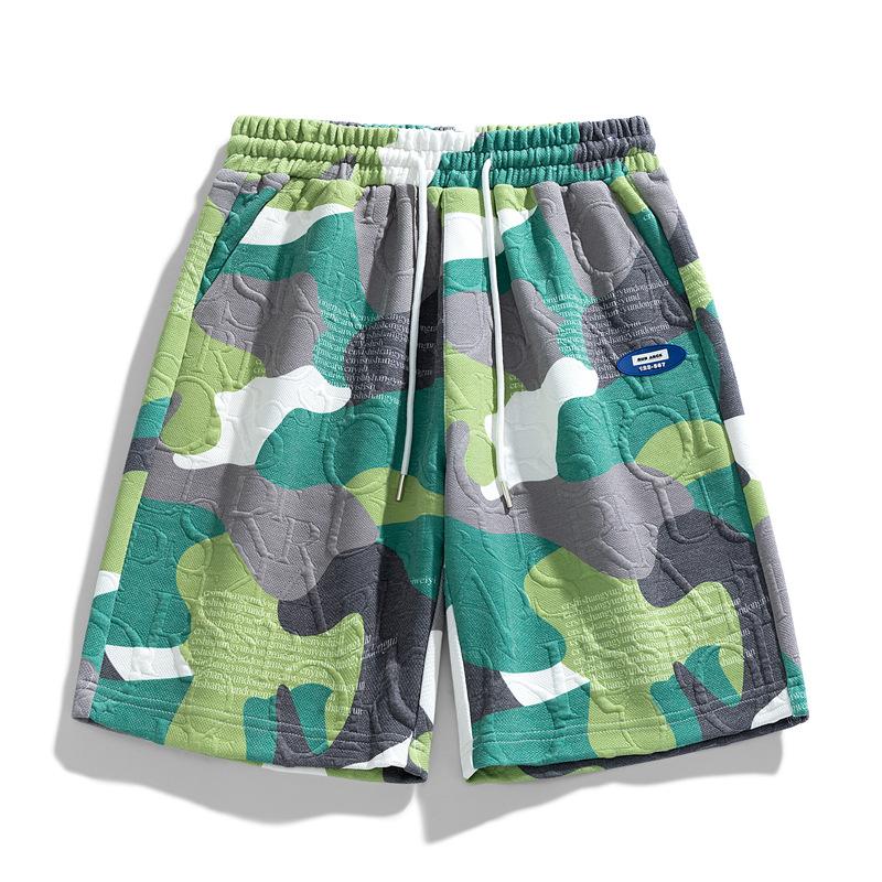 Summer Thin Personality Shorts Men's Printed Fashion Casual Sports Five-point Beach Pants