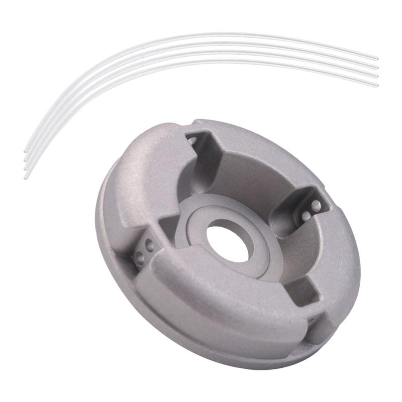 A96I-1Pc Universal Aluminum Alloy Lawn Mower Head Mower Head With Nylon Steel Lawn Mowing Line Lawn Mower Replacement Parts