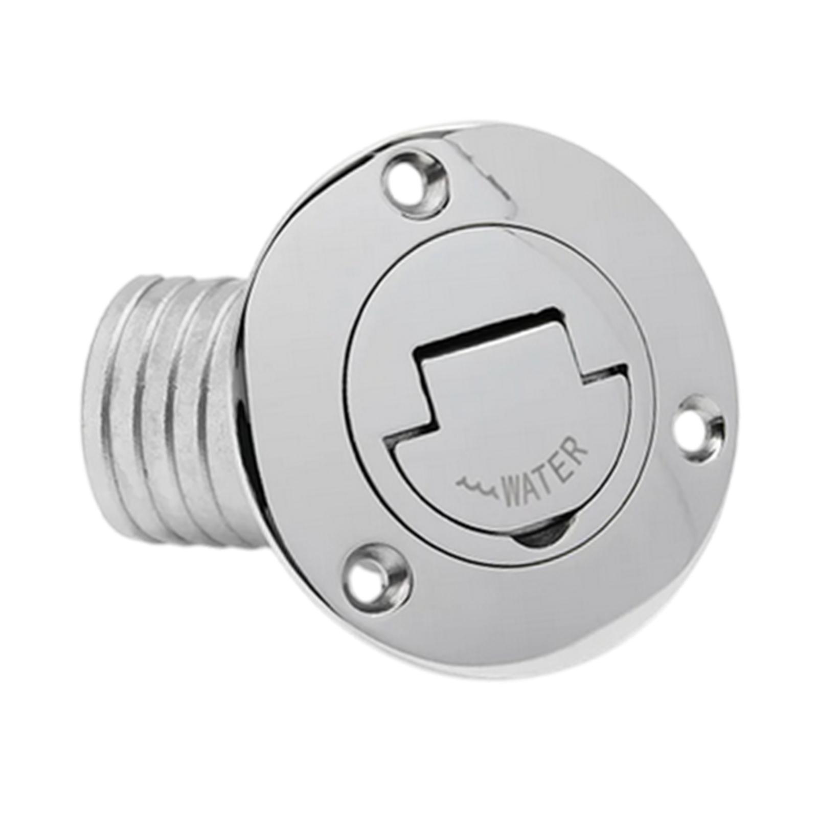 

1Pc 316 Stainless Steel High Mirror Polish Deck Filler 38mm 50mm Gas Diesel Fuel Waste Water For Boat Yacht Deck Filler Cap срібний