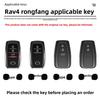 Leather Zinc Alloy Car Key Case for Toyota Corolla Hybrid 2021 Rav4 Land Cruiser Prado Camry Highlander Prius C-HR 2018+