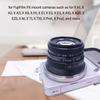 35mm F1.6 Große Blende Porträtobjektiv Manuelles Fokussieren Festes Optisches Glas FX-Bajonett Kameraobjektiv für FujiFilm XH1 XA5 XT10