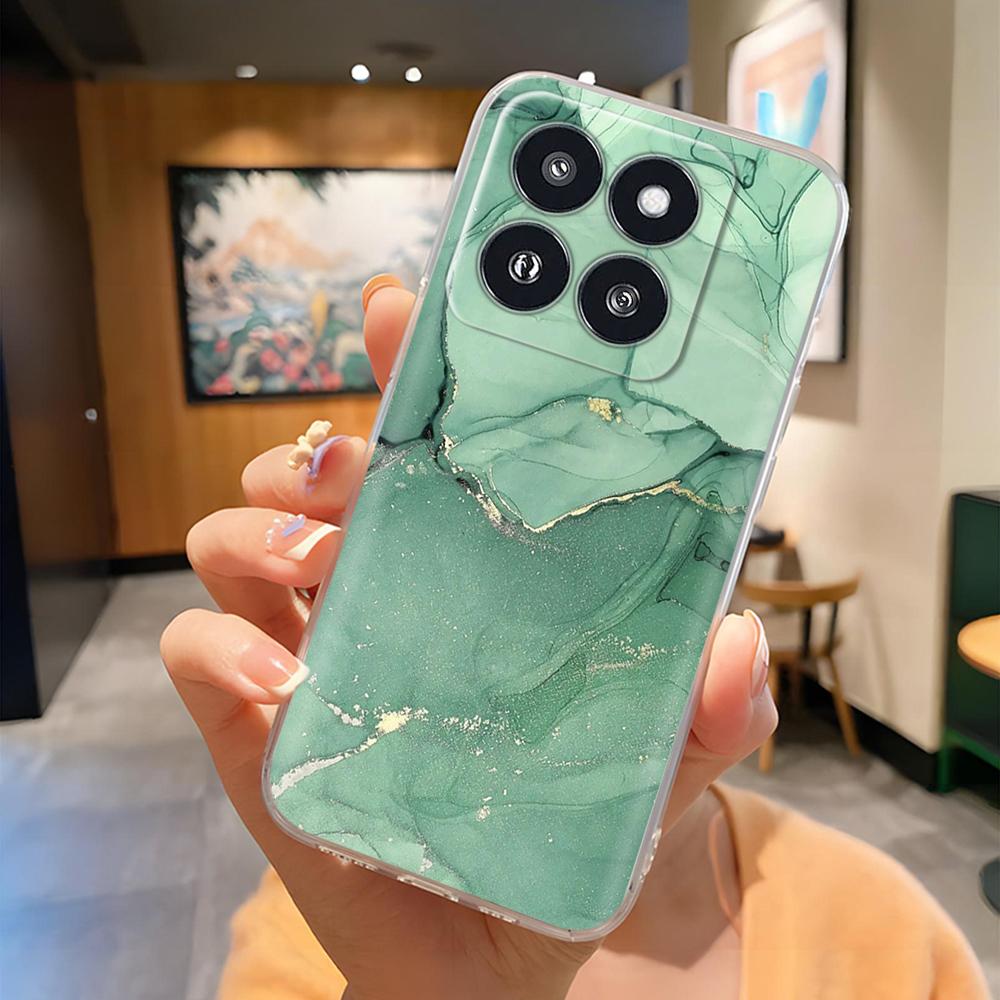 For Xiaomi 14 Pro Case Clear Cover Cute Painted TPU Cases For Xiaomi 14 Mi 14 Mi14 Soft Silicone Phone Case For Xiaomi Mi14 Pro