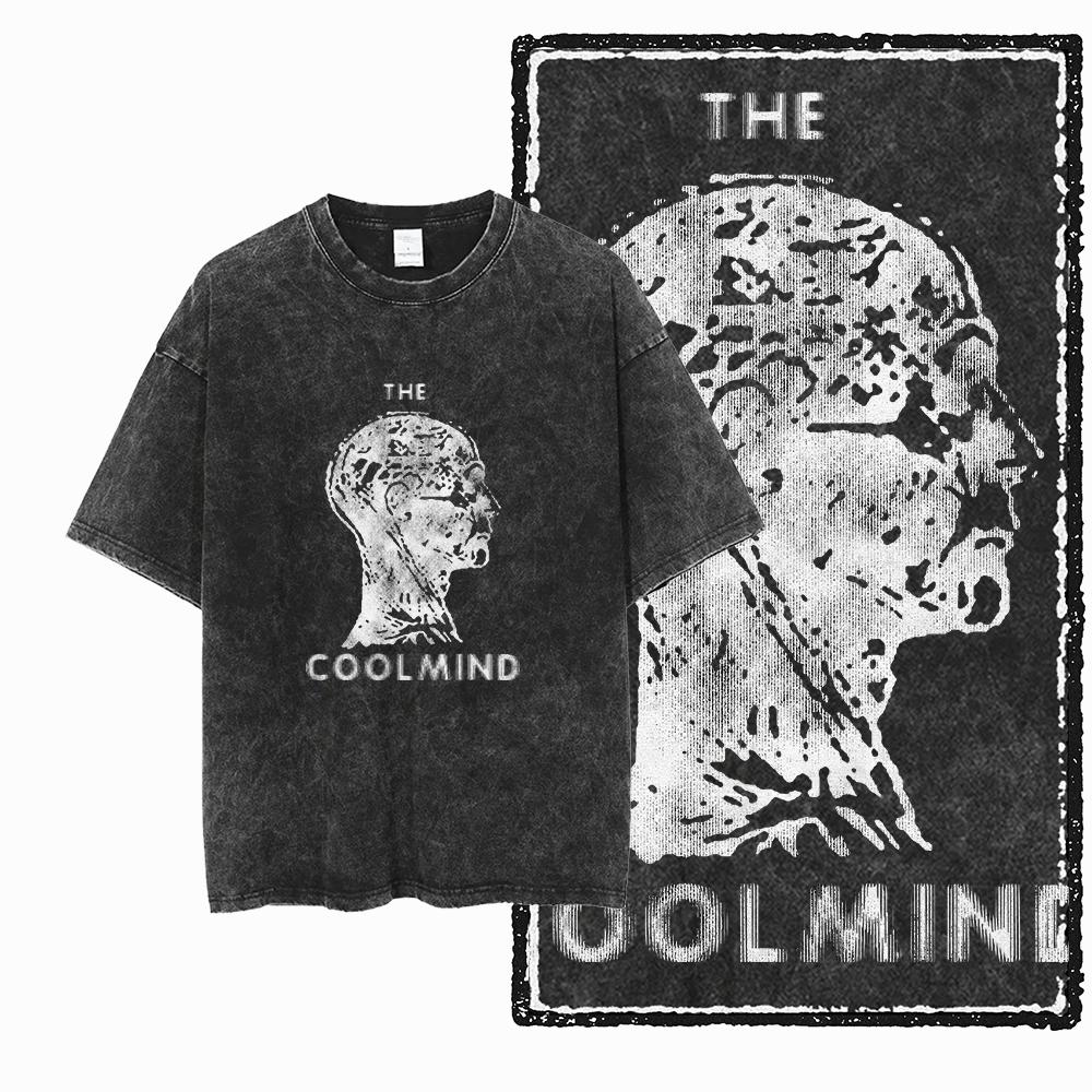 ZF STREETWEAR Printed Cotton Acid Washed Exclusive Graphic Unisex T Shirt Cool Vintage retro Men Tshirts Big Size Tee