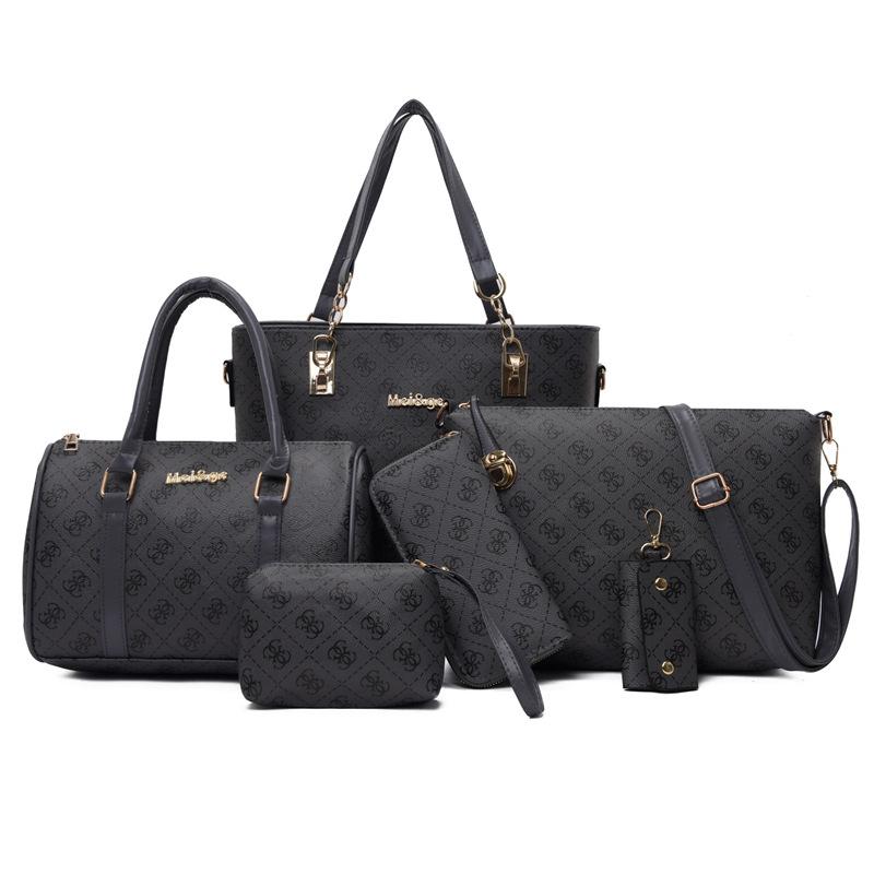 New Presbyopia Bag, High-end Retro Six-piece Set, Letter Plaid Diagonal Span Bag for Women