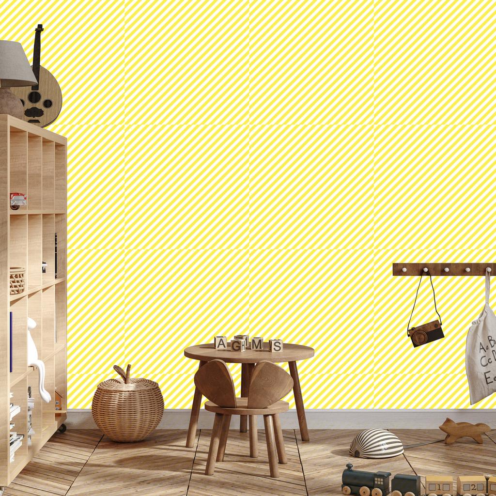 Cream Stripes Wallpaper, Soft Forms for Living Room and Bedroom 50x1000