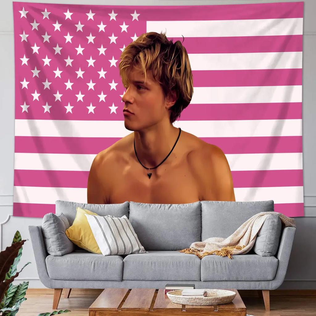 Punk Rock Stage Diving Tapestry Retro Black and White Concert Wall Hanging Polyester Decoration Bedroom Dormitory Wall Decor