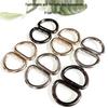 Metal Triangle D-Ring Half-Round Buckle for DIY Backpack and Bag Accessories