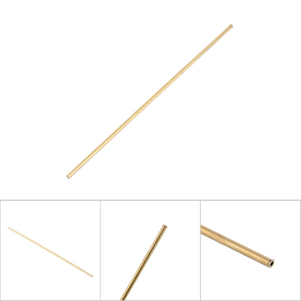Brass Tube Pipe Tubing Round Outer 3mm Long 200mm Wall 0.5mm