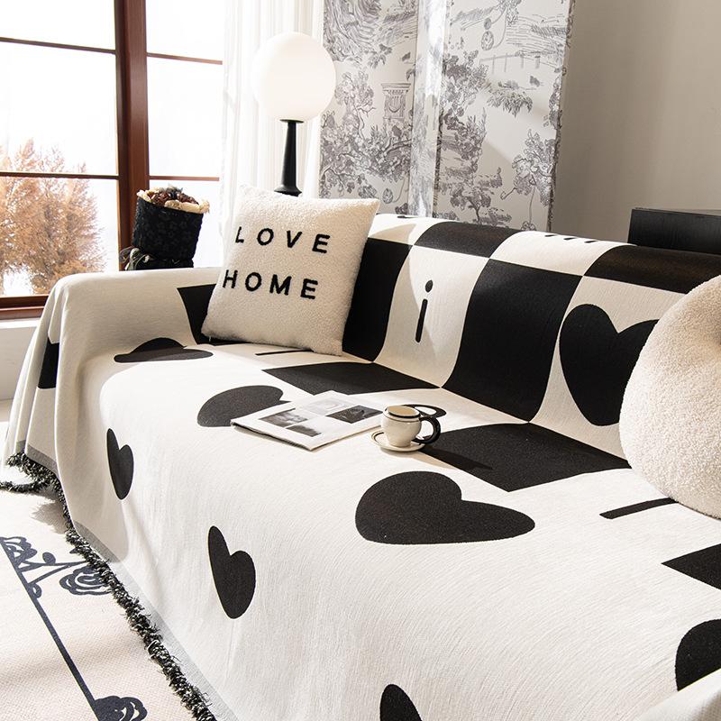 

Чехол для дивана из синели, полотенце, скандинавский универсальный чехол для дивана «Четыре сезона», универсальное универсальное полное покрывало, пыленепроницаемое одеяло 180*130cm