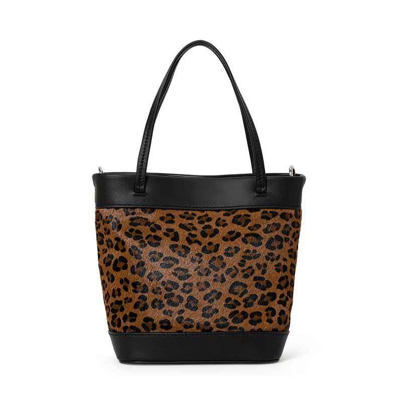 

Новая зимняя натуральная кожа коровья кожа с леопардовым принтом, блестящая европейская и американская ретро-сумка Bento высокой стоимости для женщин