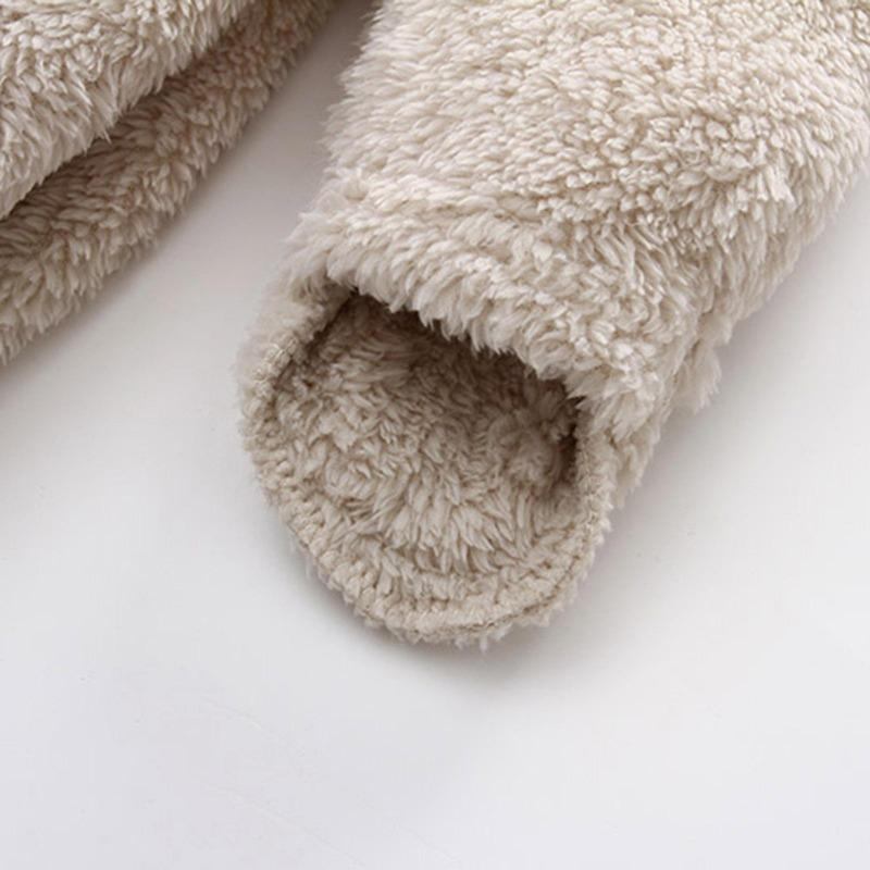 Newborn Baby Boy Girl Fleece Jumpsuit Snowsuit Long Sleeve Hooded Zipper Closure Coat Warm Winter Clothes