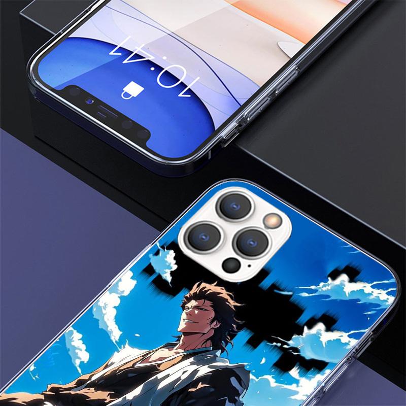 Aizen Sousuke Bleach Phone Case For iPhone 17 Air 16 15 Pro Max 14 Plus 13 Mini 12 11 Cover 7 8 SE Silicone Shell Print Fundas 1