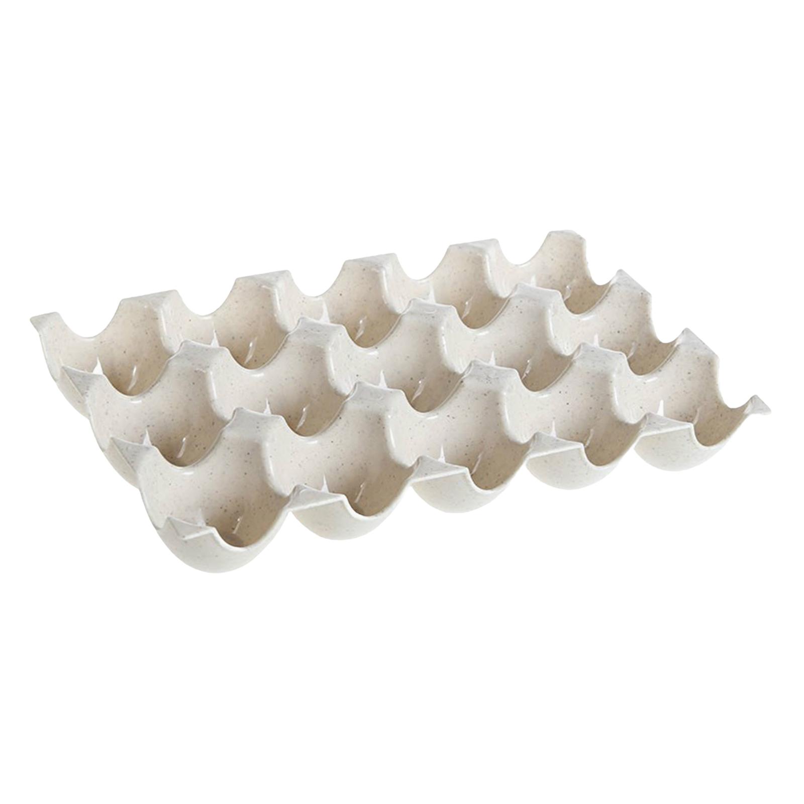 15 Grids Egg Holder Refrigerator Storage Countertop Display Egg Tray Organization Refrigerator Egg Organizer Egg Storage Tray бежевый 1490₽