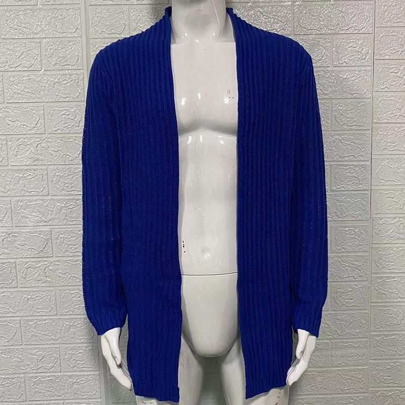 Men's Sweater 2025 Fashion Sweater Long Sleeve Oversized Cardigan Knitted Sweater