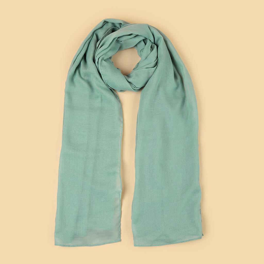 Encrypted TR cotton ethnic style scarf new Malaysian long scarf yarn cover plain wholesale