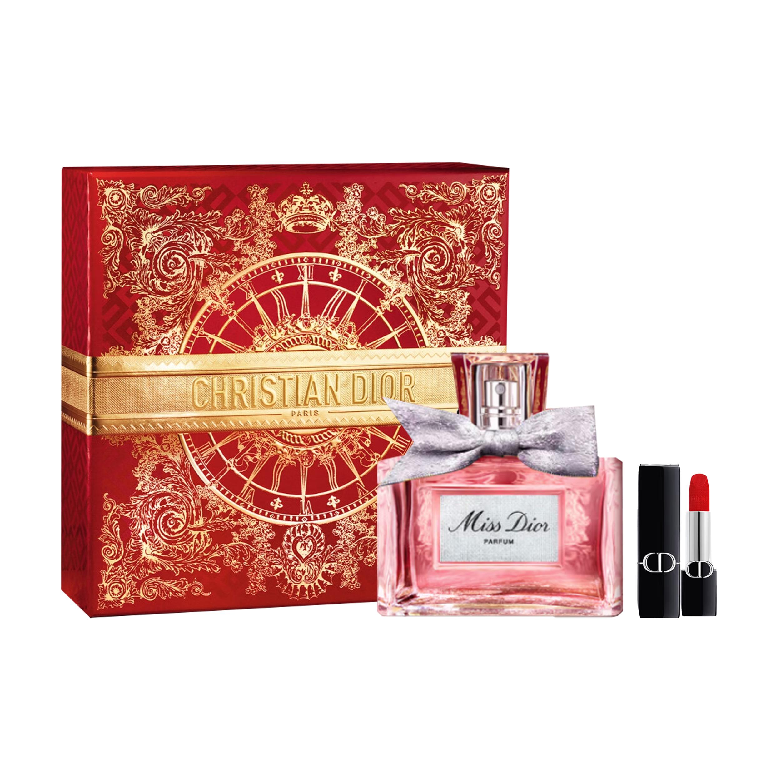 Dior Miss Dior Parfum With Rouge Dior 35ml Perfume+Lipstick #999 3.5g