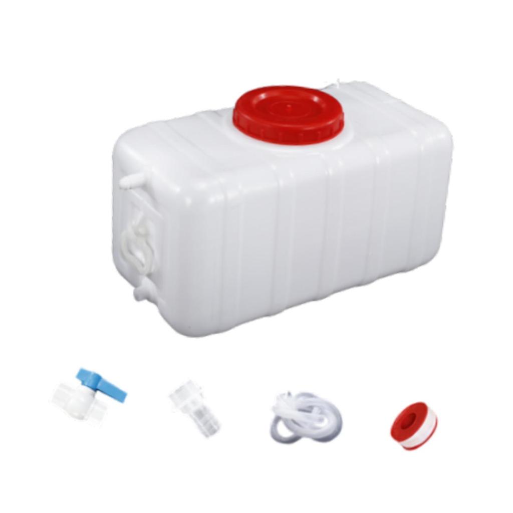 Water Storage Container Kit Horizontal Water Can Large Capacity Water Dispenser Tank for BBQ Hiking Outdoor Backpacking Picnic