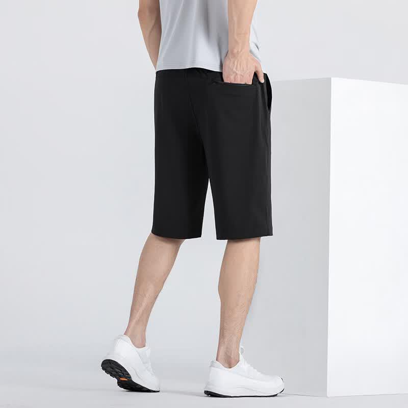 Fengmao Men's Summer Elastic Waist Thin Casual Shorts FMLF3303