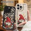 Phone Case: 2D Flat Design Suitable for iPhone 18 17 16 15 14 13 Pro, Unisex, Christmas Gnome, Christmas and Halloween Holiday Gift