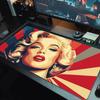 Marilyn Monroe Print  Cushion Non-slip Laptop Tablet Big Mousepad XXL Mat Mini PC Playmat With Lock edge